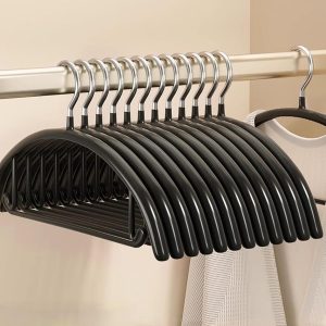 20 Metal No Shoulder Bump Non-Slip Sweater Coat Hangers